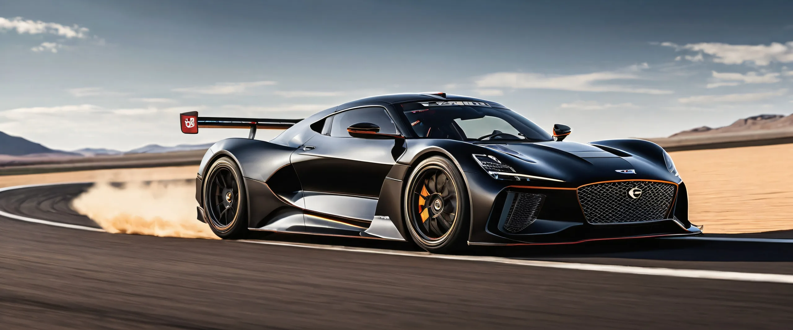 Breathtaking desktop wallpaper of Genesis GMR-001 on a racing track with perfect depth of field and stunning sunlight, suitable for Desktop/PC