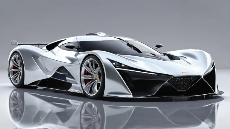 Breathtaking desktop wallpaper of Genesis GMR-001 on a pristine pure void background with blurred surroundings and frontal view, suitable for Desktop/PC.