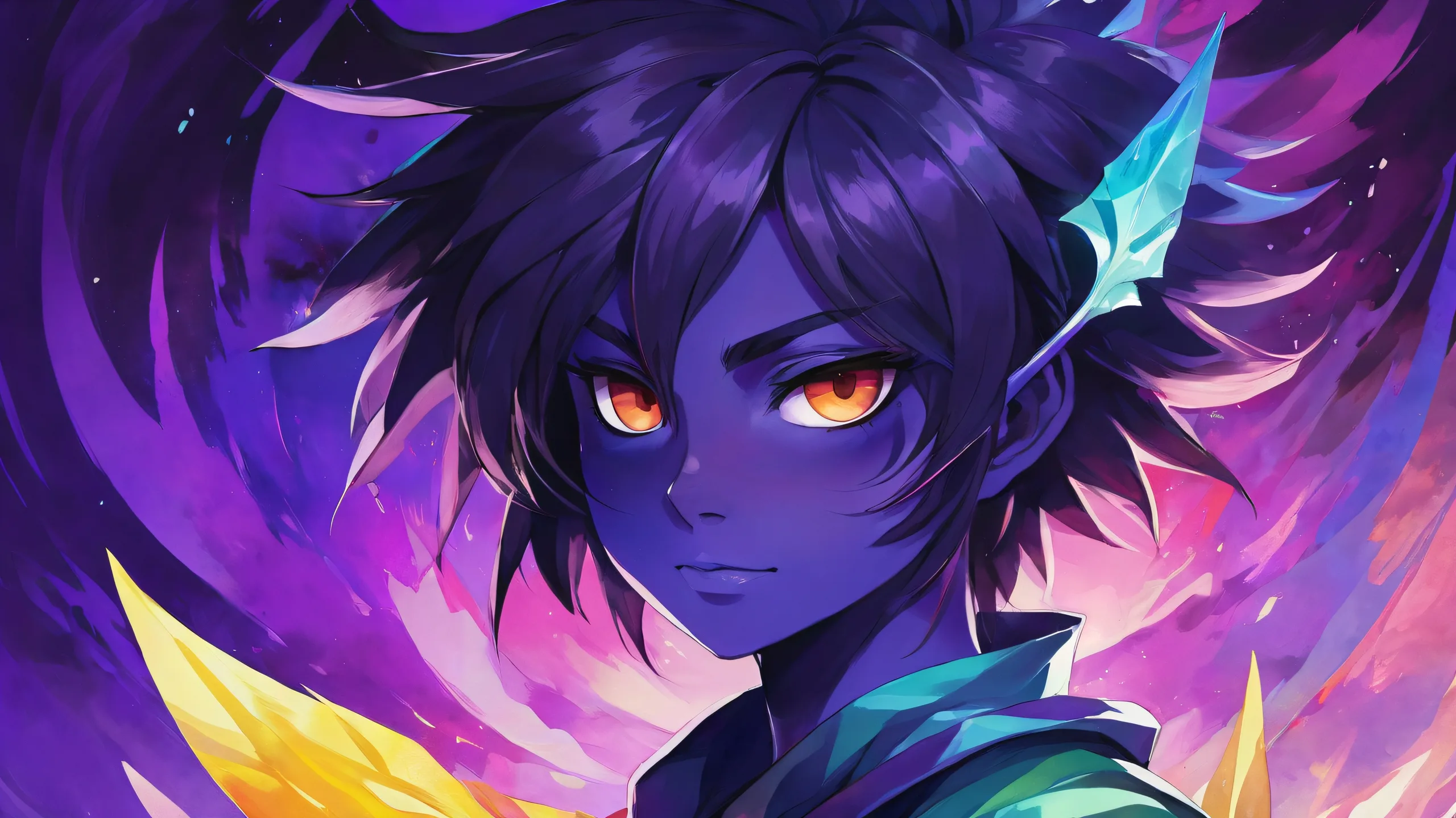 A stunning portrait of Deltarune Githyanki on a pristine desktop background for PC or Desktop use.