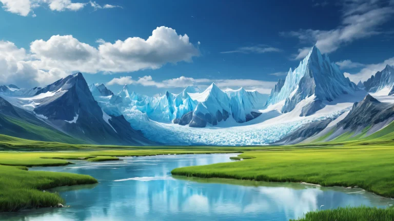 A serene prairie landscape with a distant rainstorm on the desktop/PC.