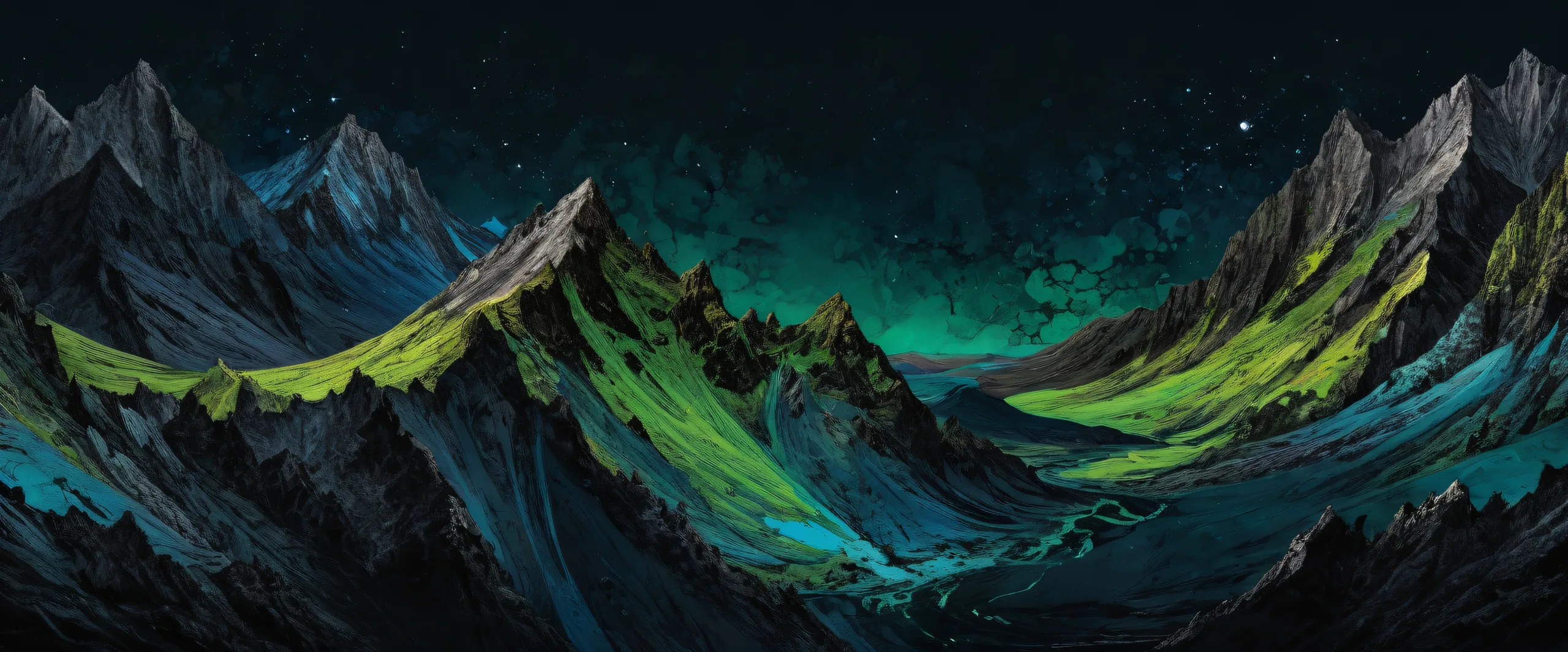 A serene and breathtaking desktop wallpaper featuring a vast pure void with extreme depth of field, perfect for Desktop/PC users seeking a sleek dark mode aesthetic.