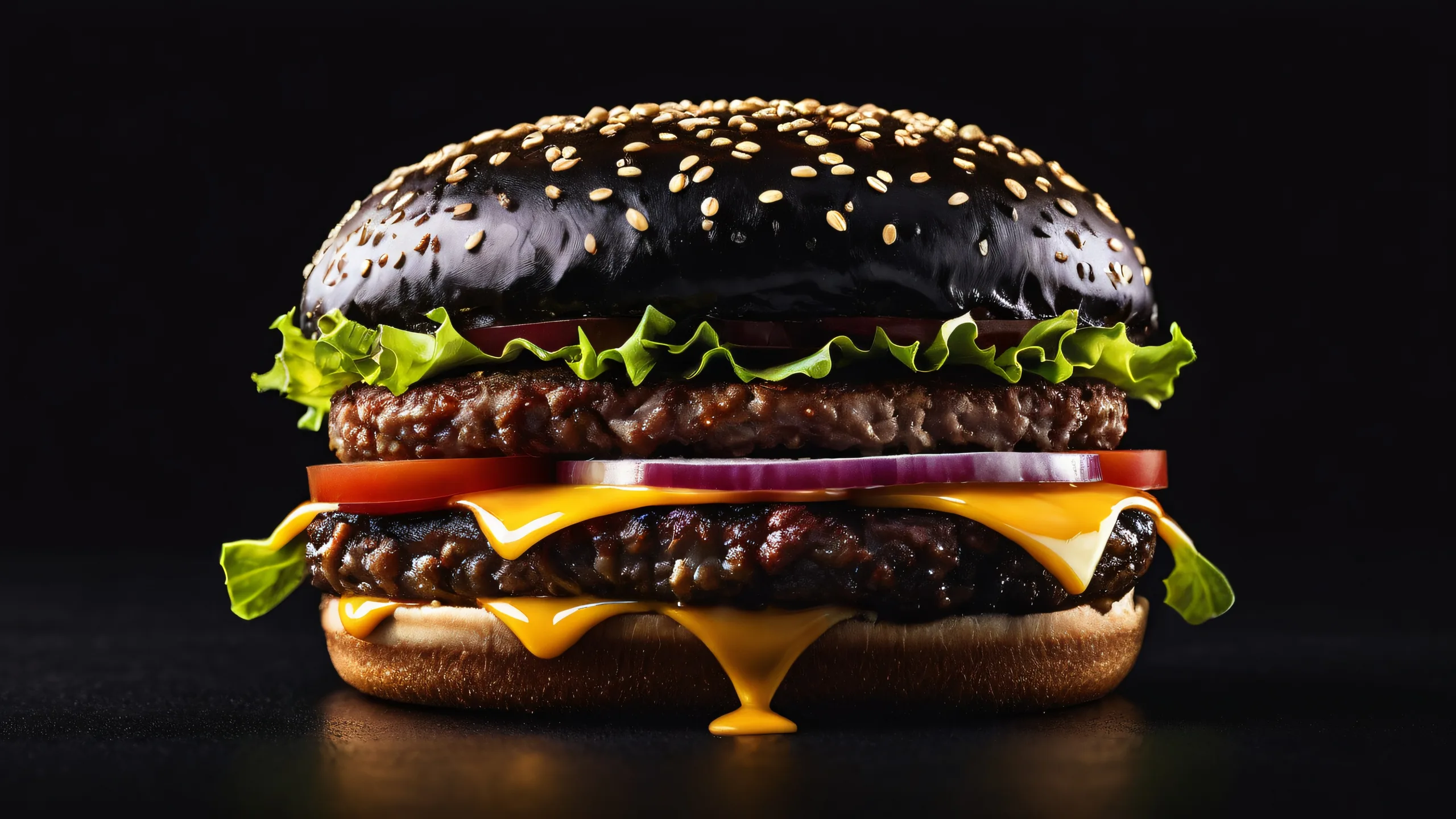 A mesmerizing desktop wallpaper featuring a perfectly clean vast void on a dark mode background with deep perfect blacks and striking contrast, suitable for Desktop/PC.