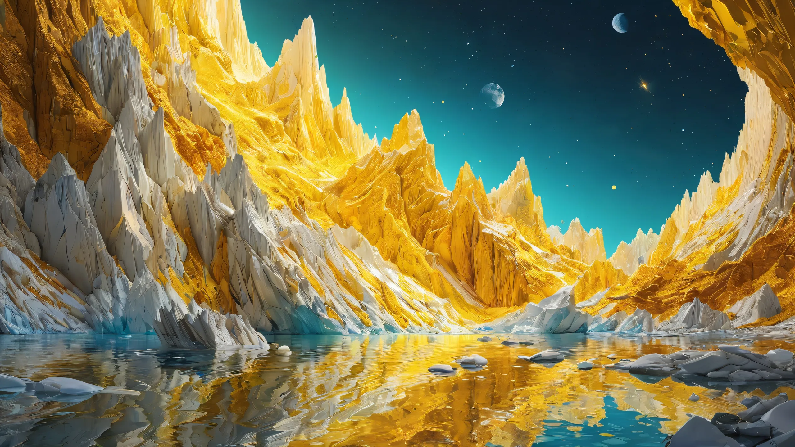 Award-winning desktop wallpaper featuring Hank BH against a pristine pure void with radiant lighting and reflections suitable for Desktop/PC use.