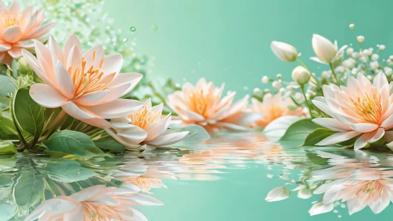 Herbal collection desktop wallpaper with ethereal lighting and pristine clarity for PC or Mac Desktop/PC.