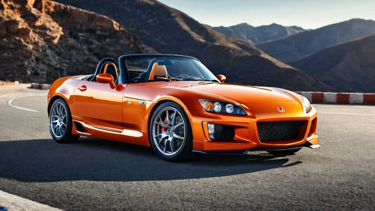 A beautiful desktop wallpaper of Honda S2000 Cabrio against a vast pure void, perfect for your Desktop/PC.