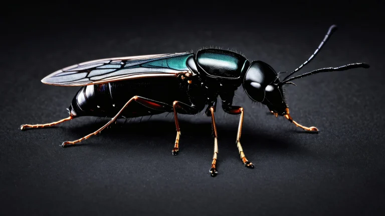 Breathtaking desktop wallpaper featuring an insect on a pristine void background, perfect for Desktop/PC use.