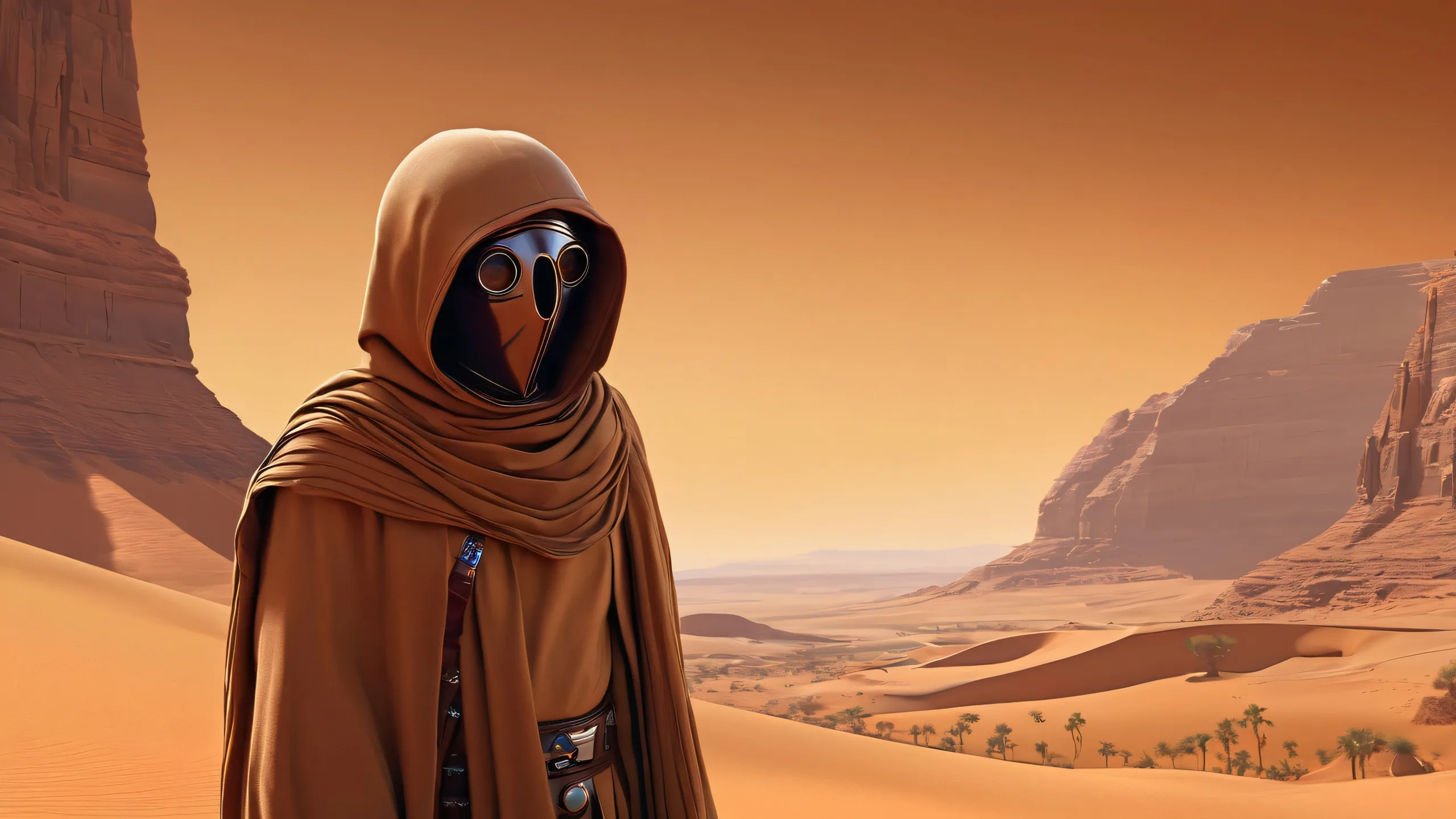 A breathtaking desktop wallpaper of Jawa in a pure void, perfect for desktop/PC users.