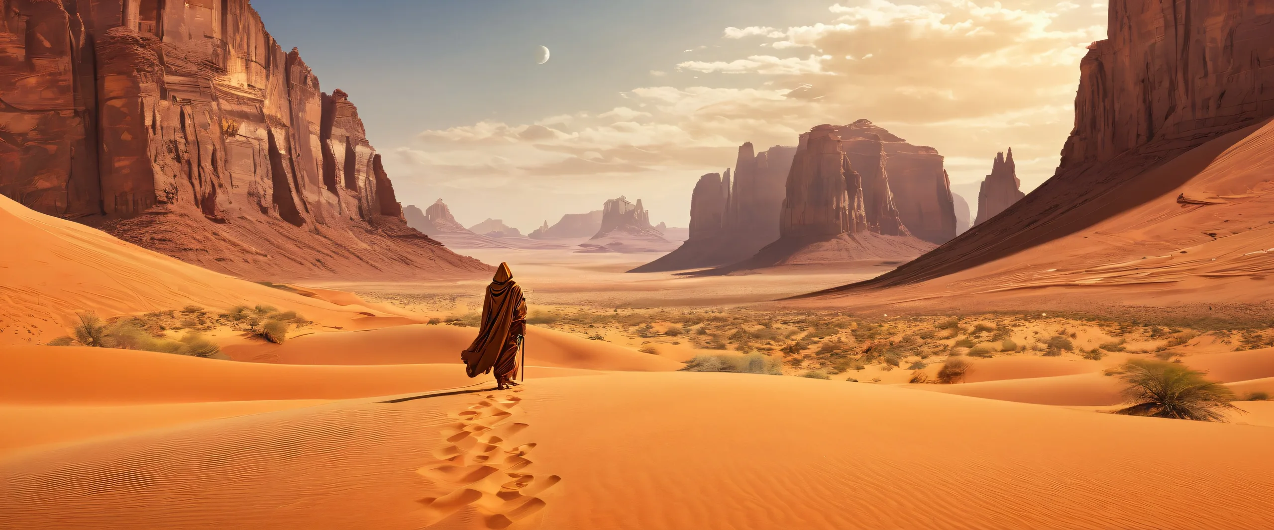 4K Ethereal Jawa Landscape Desktop Background A breathtaking desktop wallpaper of Jawa's vast pure void with extreme depth of field and radiant lighting for your Desktop/PC.