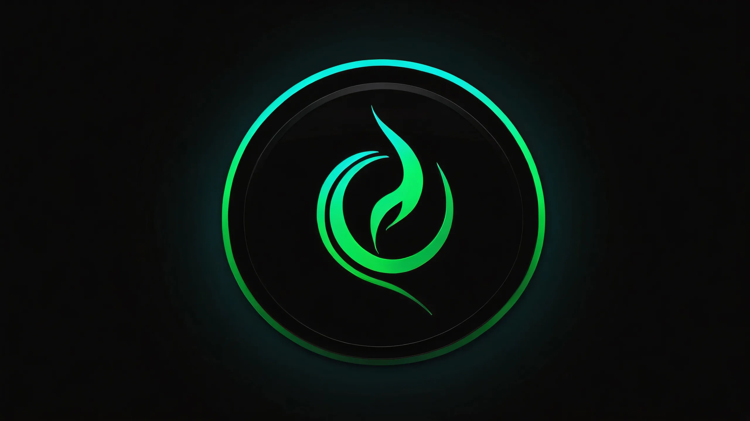 A stunning dark mode desktop featuring Kali Linux's sleek logo against a vast, pure void on a 16:9 aspect ratio screen for Desktop/PC use.