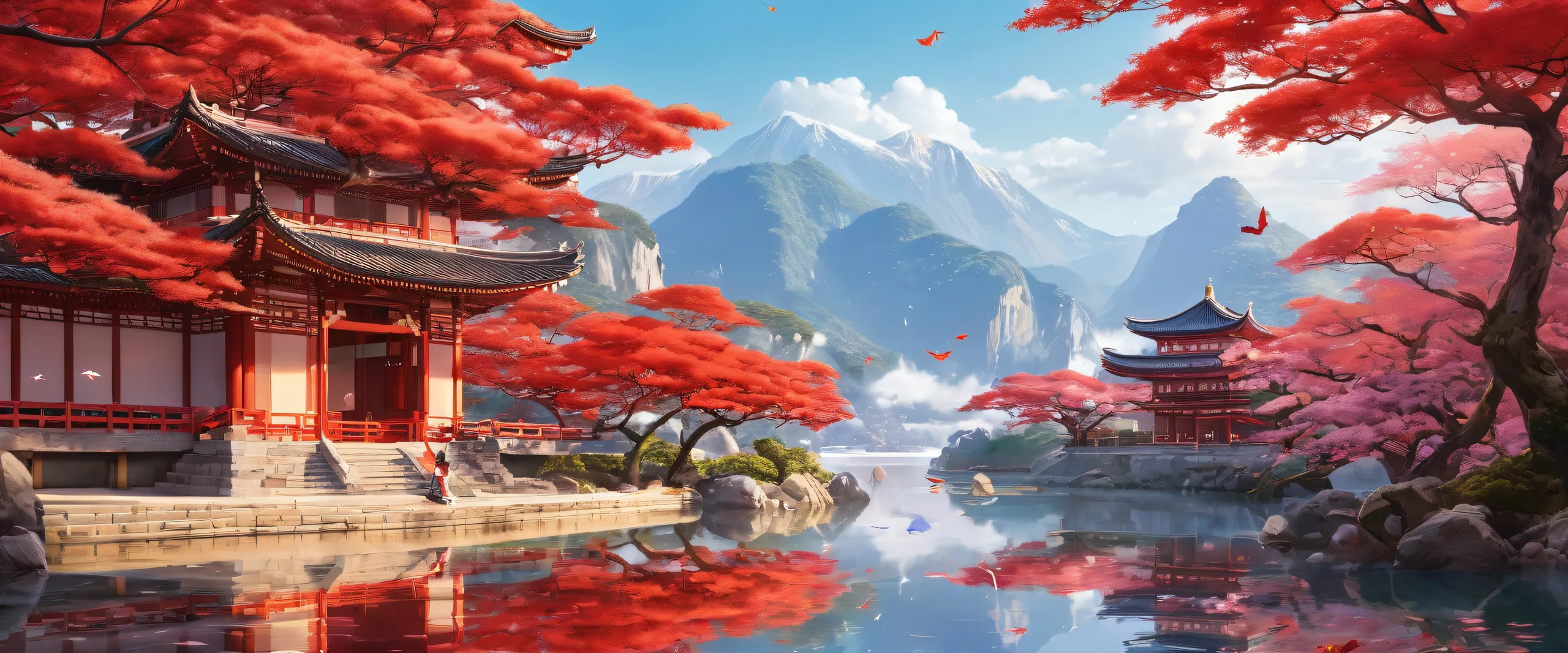 Keqing desktop wallpaper with a vast pure void background for PC and Desktop use.