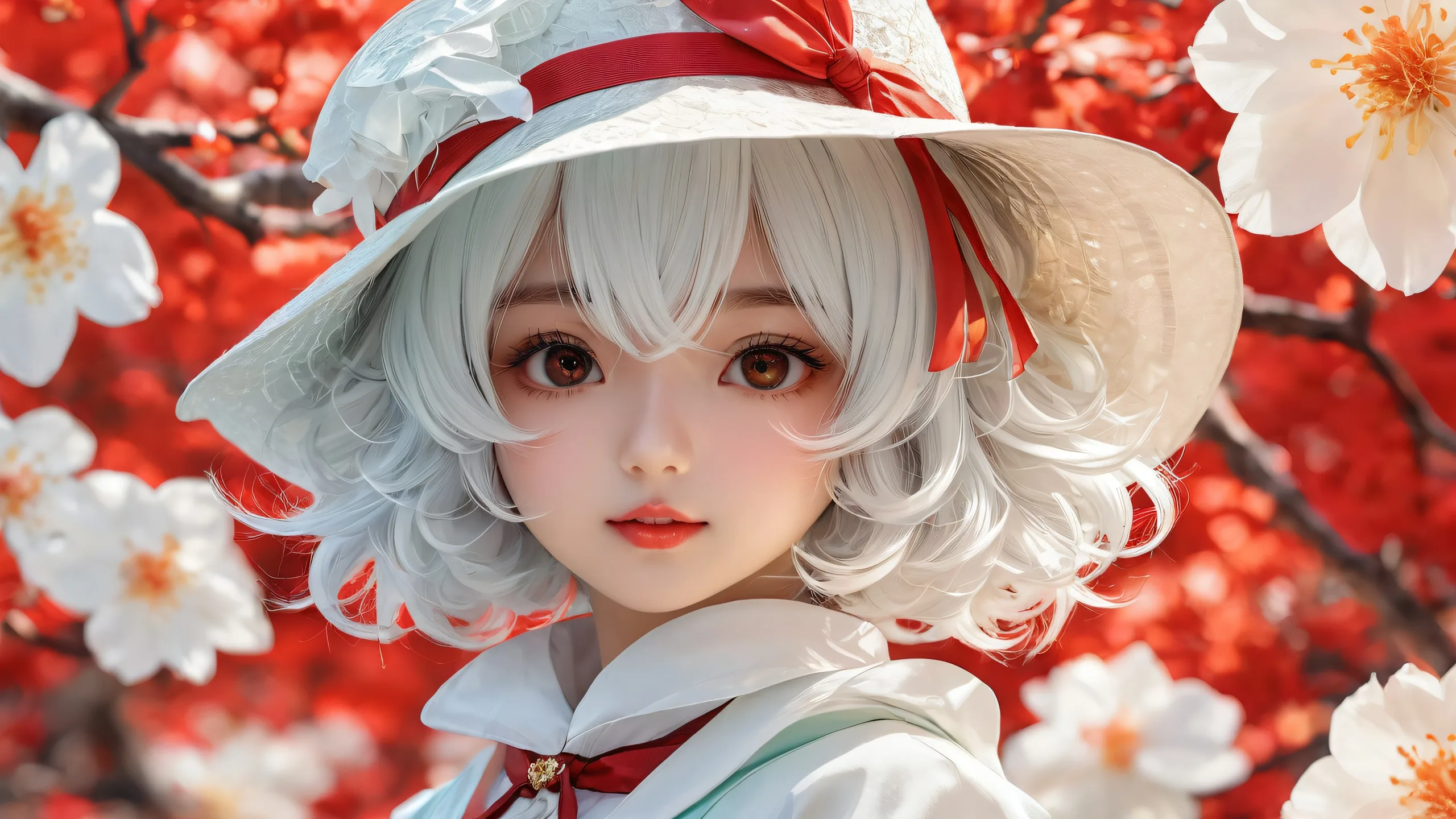 Komeiji Koishi desktop wallpaper for PC/Desktop, featuring a vast pure void with radiant lighting and pristine clarity.