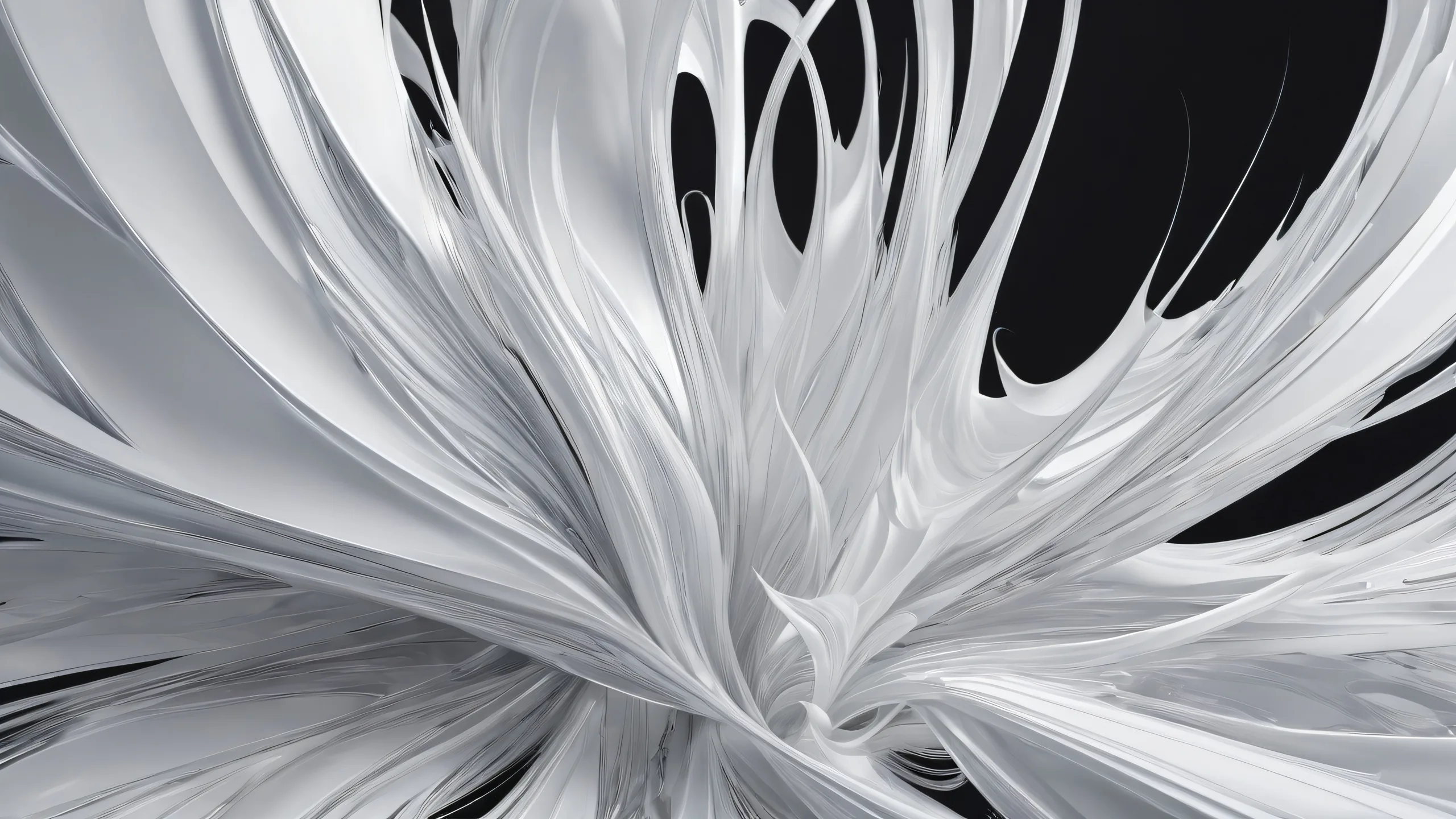 A stunning desktop wallpaper of Krystal set against a vast pure void, featuring ethereal lighting and radiant colors. Ideal for Desktop/PC.