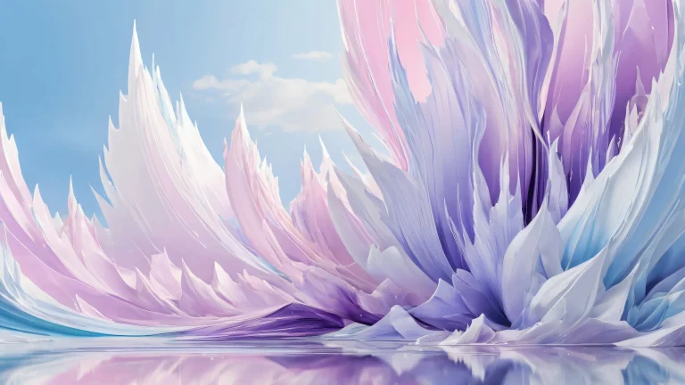 A beautiful desktop wallpaper of Krystal in a vast pure void, Geeignet für Desktop-/PC-Bildschirme.