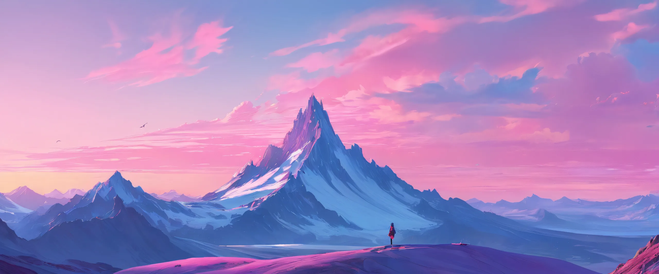 A serene desktop wallpaper featuring a vast pure void with stunning ethereal lighting, ideal for solo focus on a Desktop/PC.