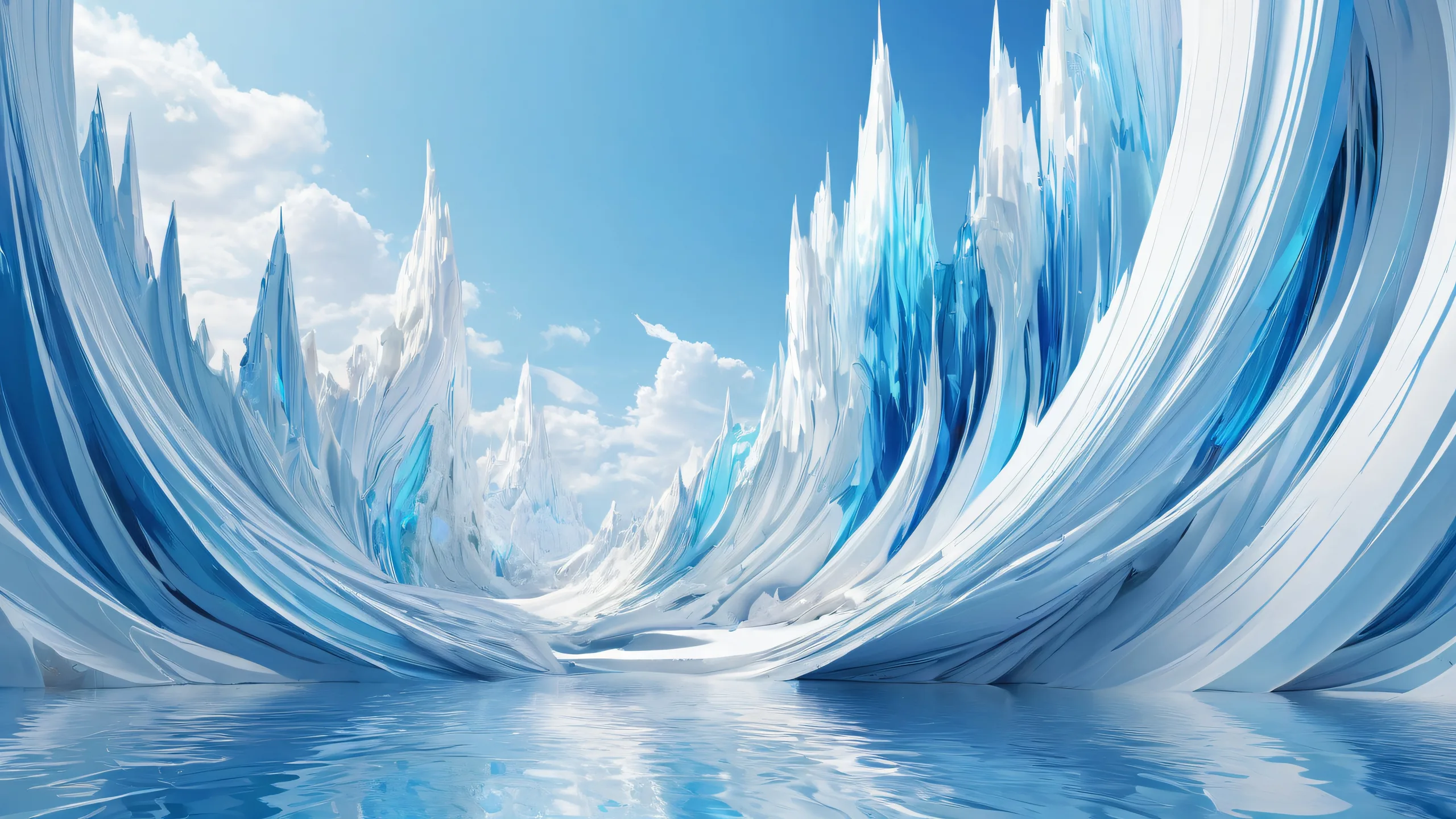 Desktop/PC wallpaper featuring Krystal's vast pure void with radiant lighting and brilliant colors for a stunning visual experience.