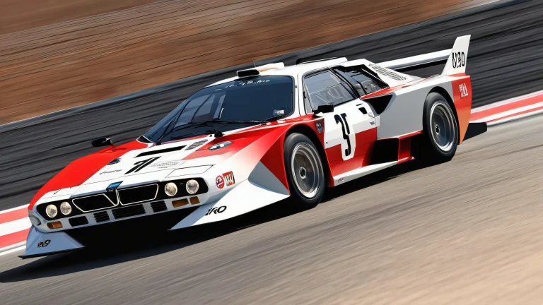 A desktop wallpaper of the Lancia 037 in a vast pure void, emphasizing its racing heritage and sleek design for Desktop/PC use.