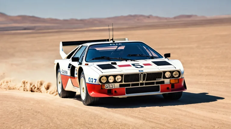 Desktop/PC wallpaper featuring the Lancia 037 in a clean and vast void with ethereal lighting and stunning visual impact.
