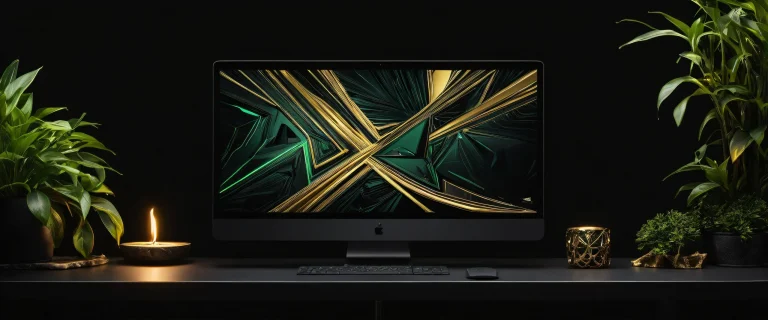 A majestic Link standing in a vast, pure void on a desktop/PC, with deep blacks and striking contrast.