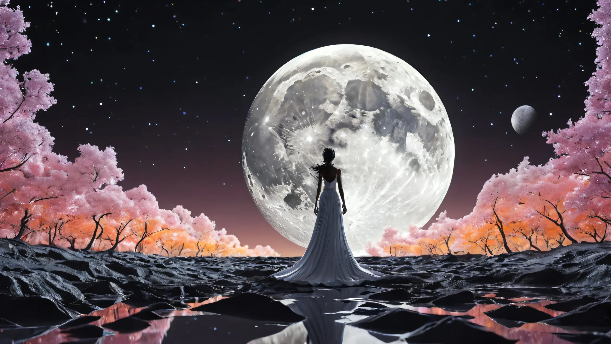 A stunning desktop background of the Lunar Figure against a pure void, perfect for your PC or Desktop.