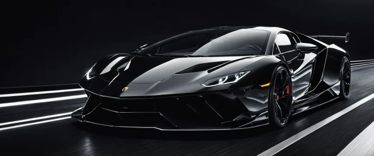 Sleek vehicle against a vast, pure void for desktop/PC use.