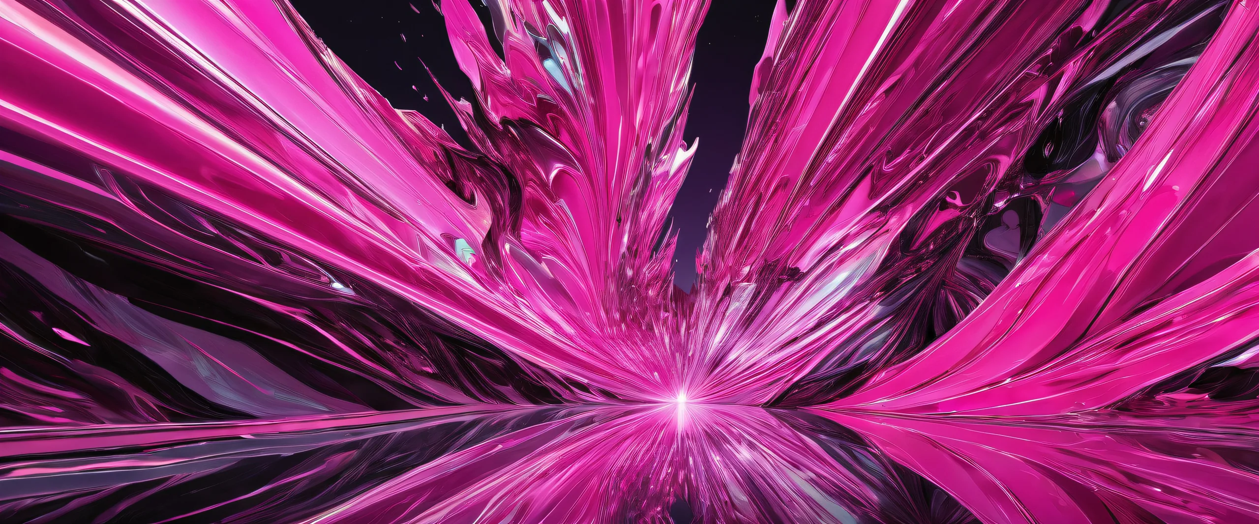 A stunning desktop wallpaper of M3GAN set against a dark background with a vast, pure void, perfect for your PC or Desktop.