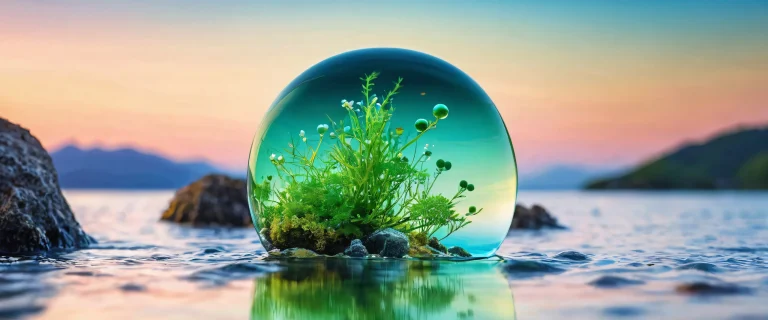 Breathtaking desktop wallpaper featuring Manmosu Marimo in a pristine void, perfect for PC or Desktop background.