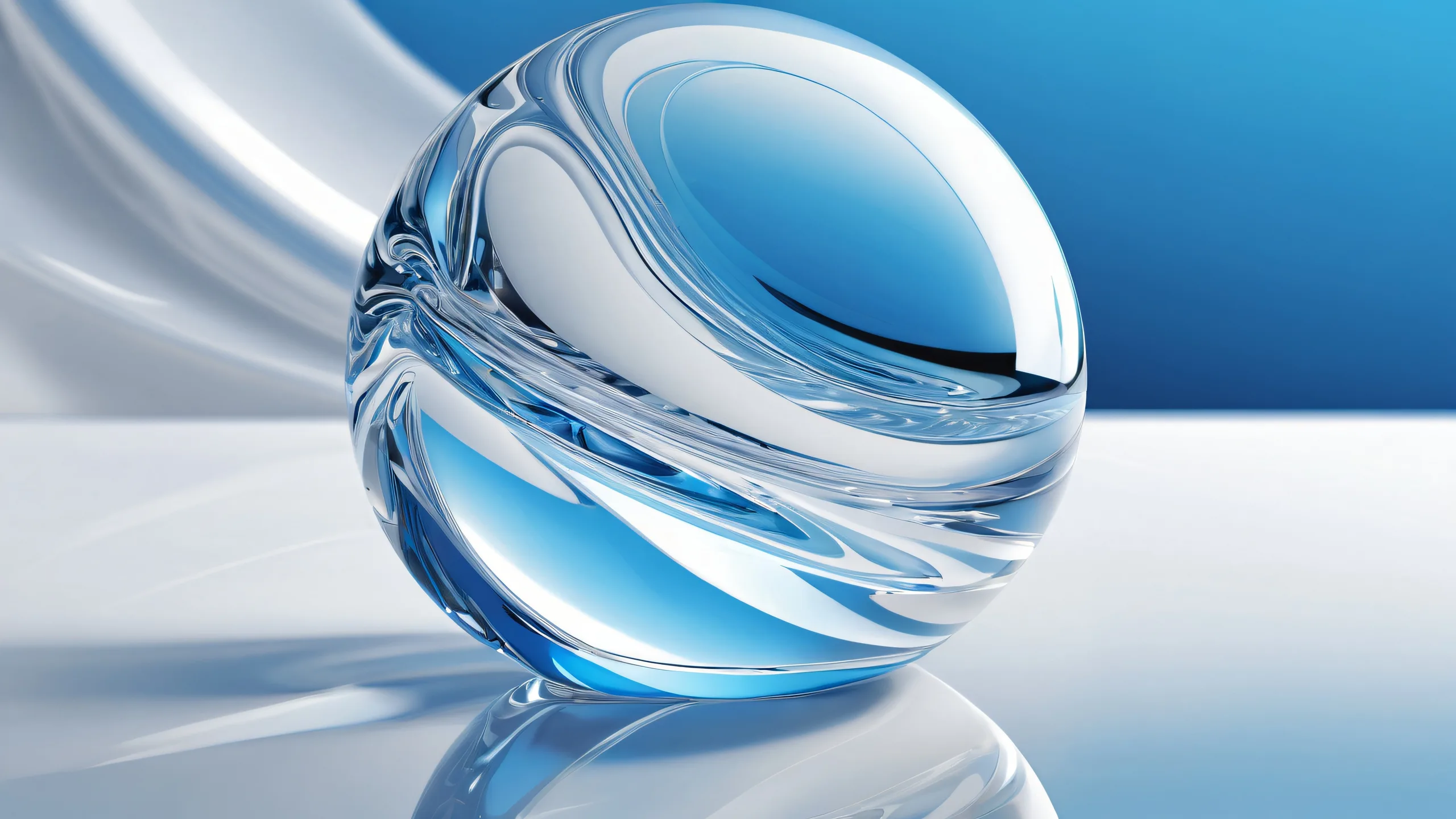 A stunning desktop wallpaper featuring a vast pure void with perfect depth of field and ethereal lighting, ideal for desktop/pc use.