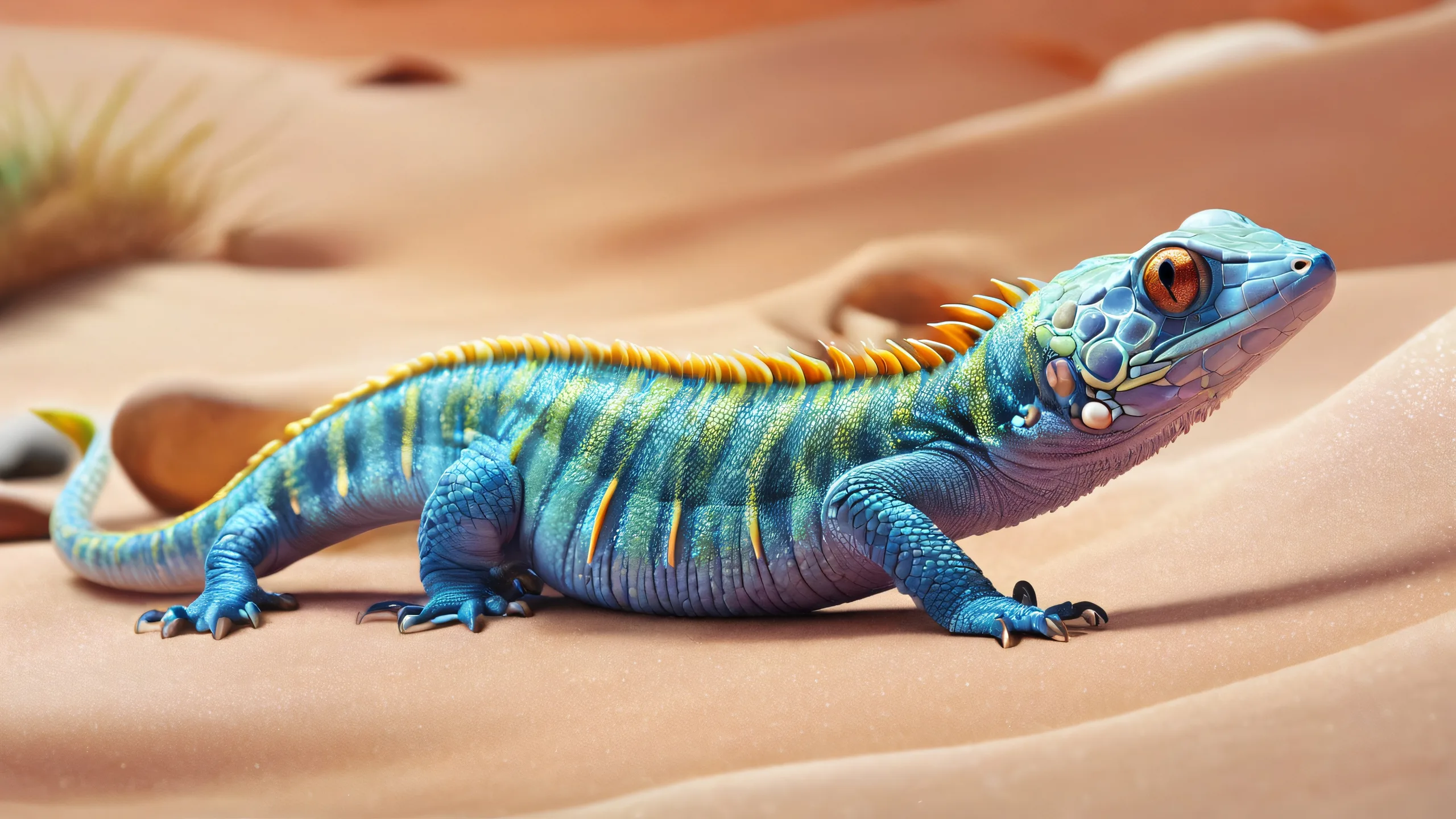 4K Ethereal Realms Unfolding Desktop Background Desktop/PC wallpaper featuring melded creatures in a pure void with extreme depth of field and ray-traced reflections.