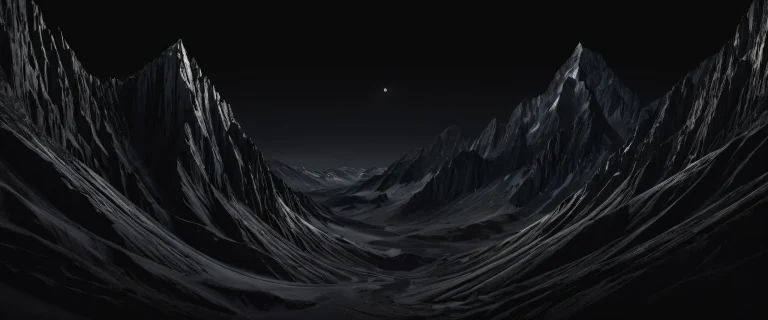 Breathtaking centered_portraits of perfect void with deep blacks and luminous accents for Desktop/PC