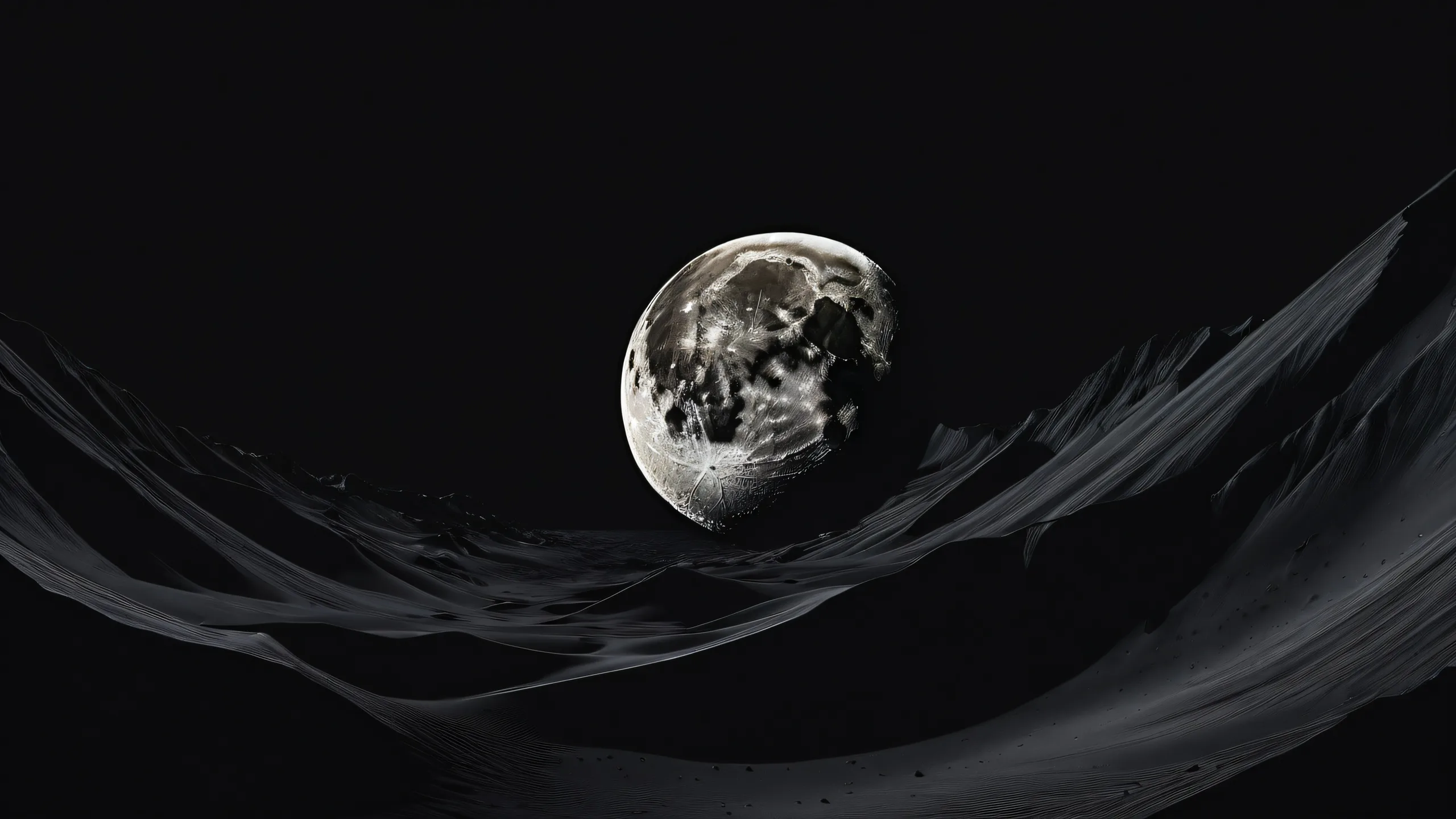 A breathtaking desktop wallpaper of the Moon, perfect for PCs and Desktops. Features deep space blues and stunning lunar contrast.