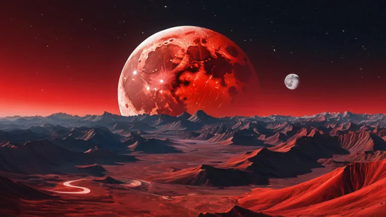 A serene desktop wallpaper featuring the majestic Moon and its vast, pure void, suitable for use on Desktop/PC.