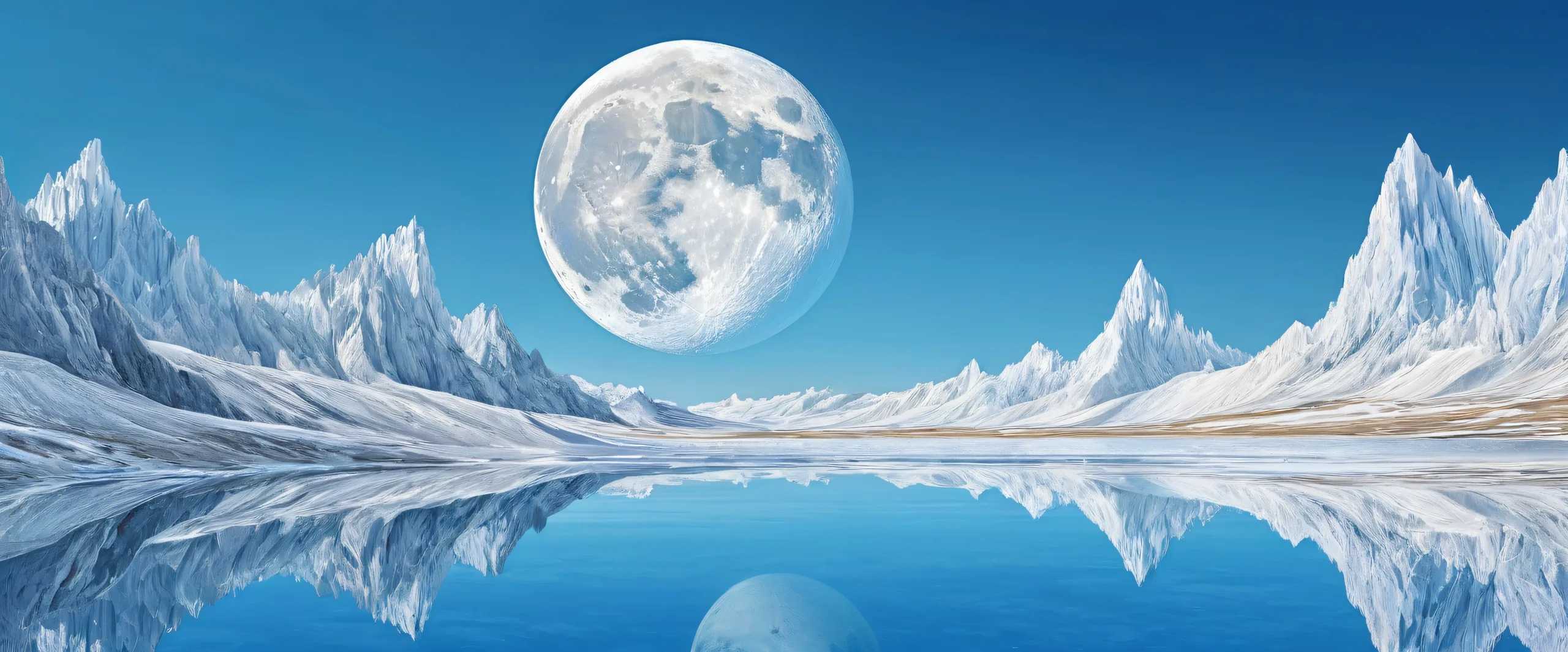 A breathtaking desktop wallpaper of the Moon on a pristine Desktop/PC.