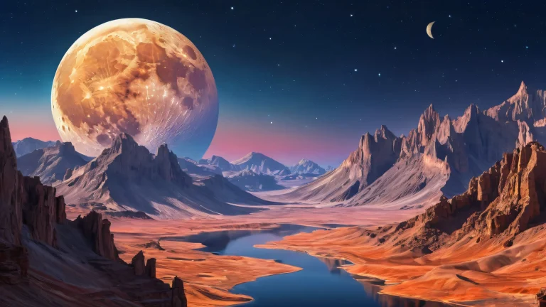 Artemis II and the Moon on a pristine cosmic desktop background for PC