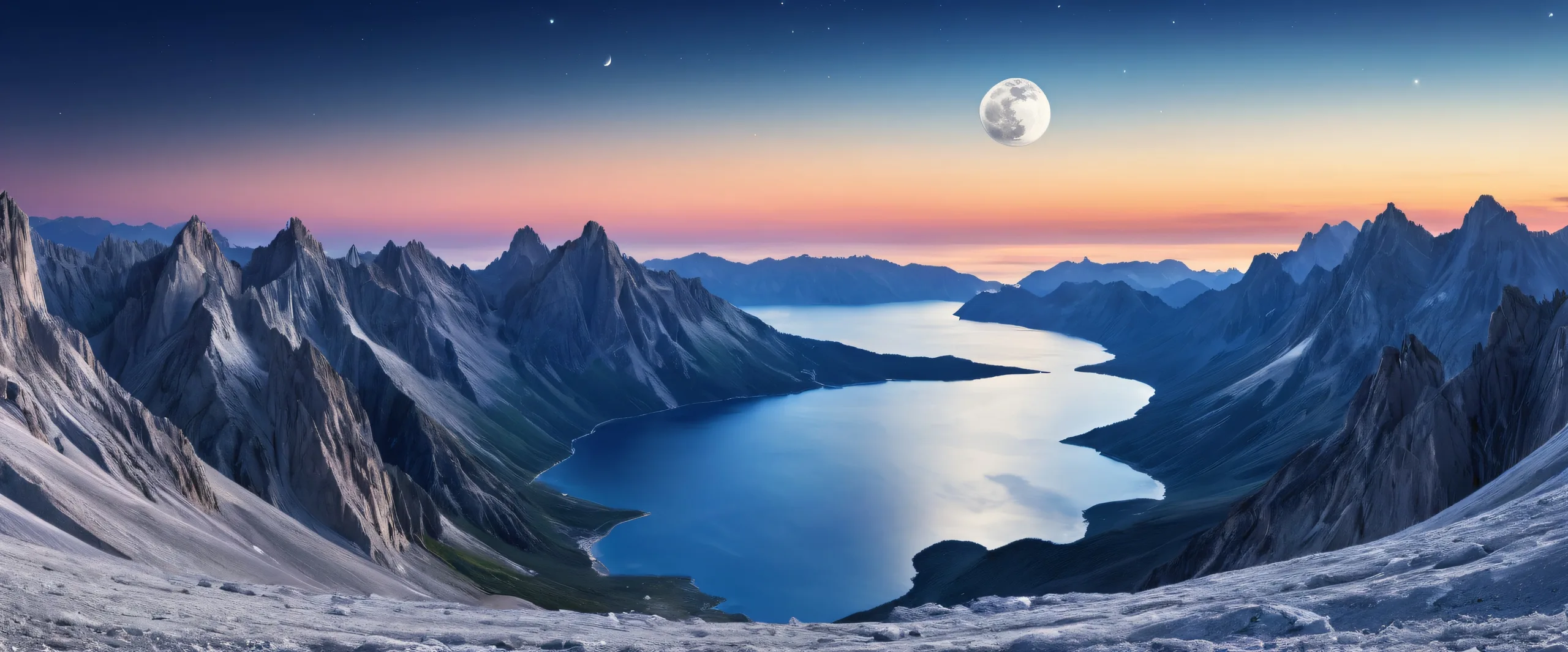 Breathtaking desktop wallpaper of the moon on a pristine black background, ideal for use as a PC or desktop background.