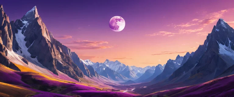 Breathtaking desktop wallpaper featuring a vast pure void with the glow of the moon and golden lights streaking down from above, perfect for your Desktop/PC.
