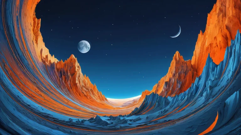 A stunning desktop image of the moon on a pristine black background for use on Desktop/PC.