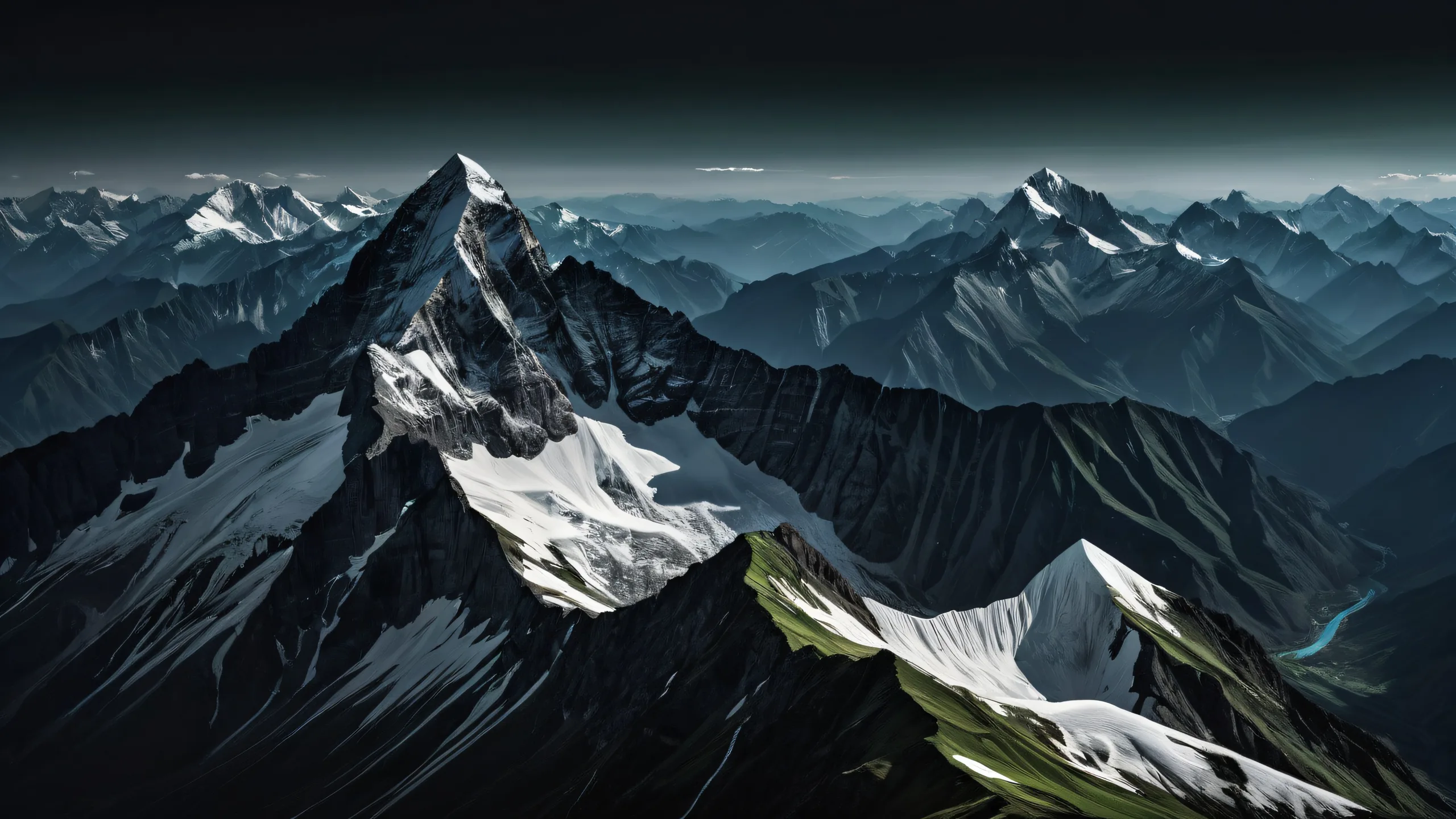 Mountain Majesty Awaits Aesthetic PC Wallpaper Elegant mountain range desktop wallpaper for PC and Desktop users.