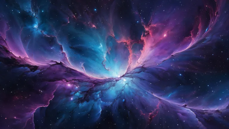 A breathtaking desktop wallpaper of a pure void Nebula on a Desktop/PC background.