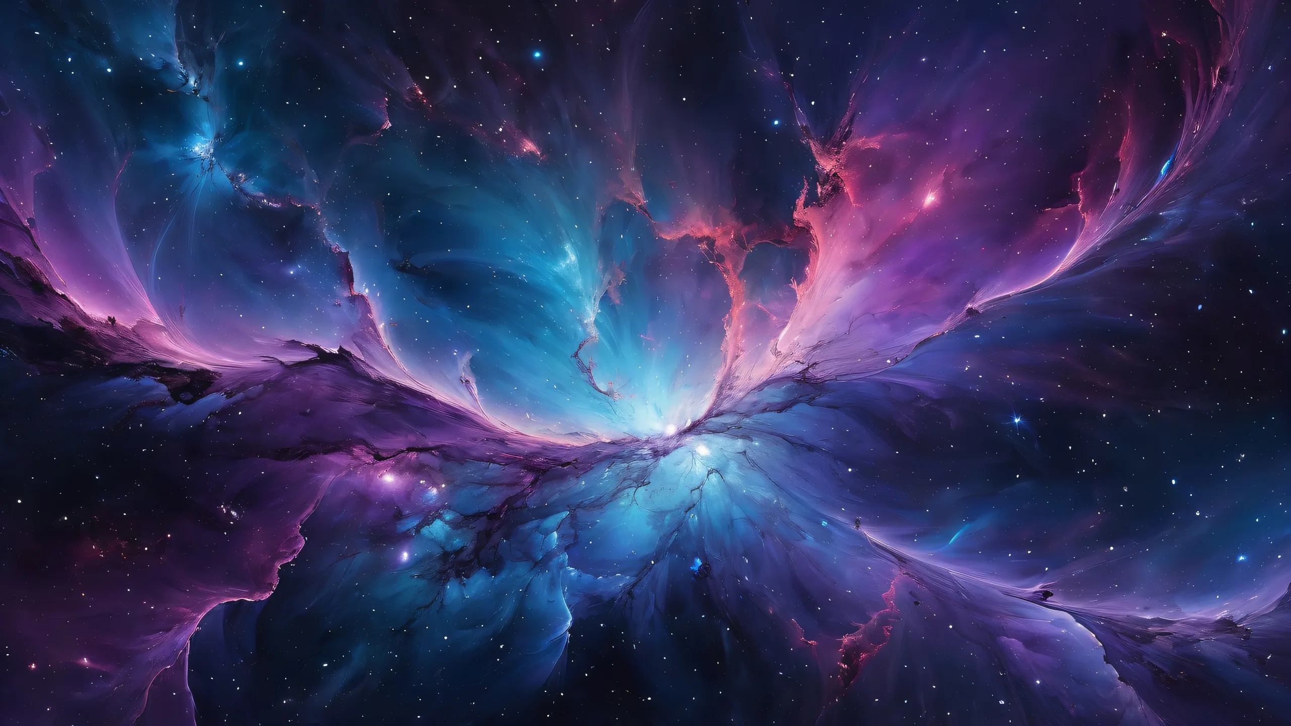 A breathtaking desktop wallpaper of a pure void Nebula on a Desktop/PC background.