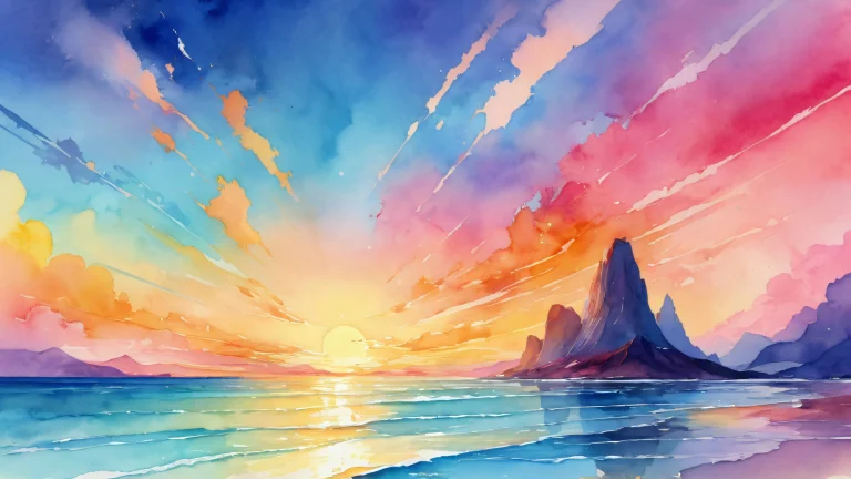 A stunning desktop wallpaper featuring a vast pure void with ethereal lighting and radiant colors, perfect for use on your Desktop/PC.