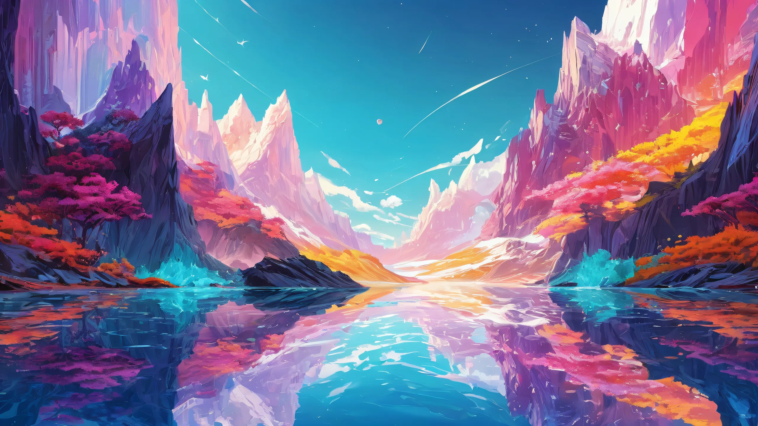 A breathtaking desktop wallpaper of Mischief's void, perfect for your Desktop/PC with stunning ethereal lighting and radiant colors.