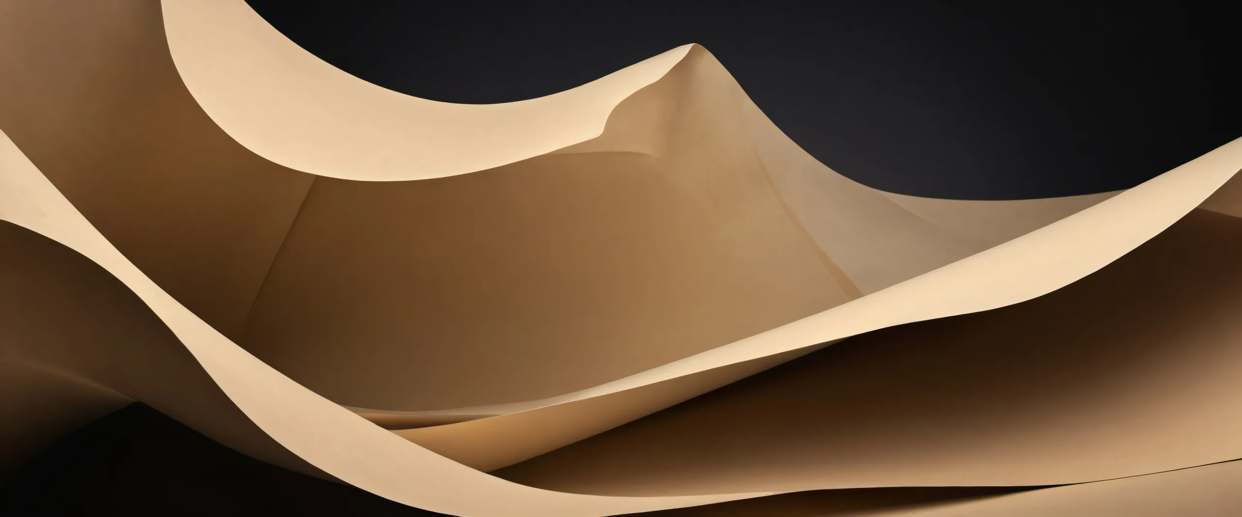 A beautifully rendered digital artwork of an outlaw's lair against a deep black background, featuring a beige paper sheet pinned at the four corners and surrounded by breathtaking void. Suitable for desktop/PC use.