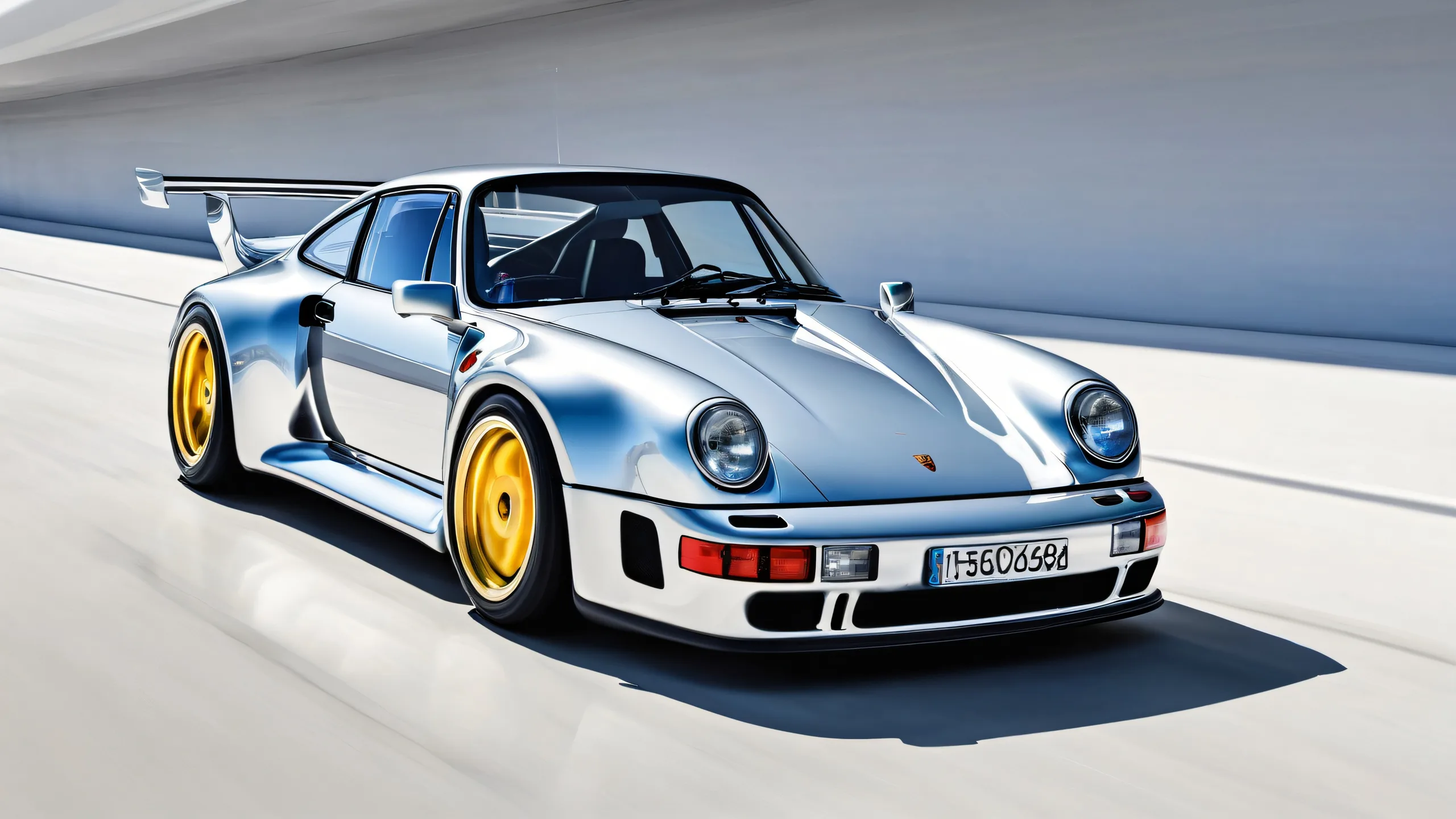 Porsche 963 RSP desktop wallpaper in a vast pure void, suitable for PC and Desktop use.