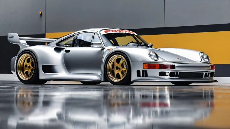 A Porsche 963 RSP on a pure void desktop background, perfect for PC or laptop use.