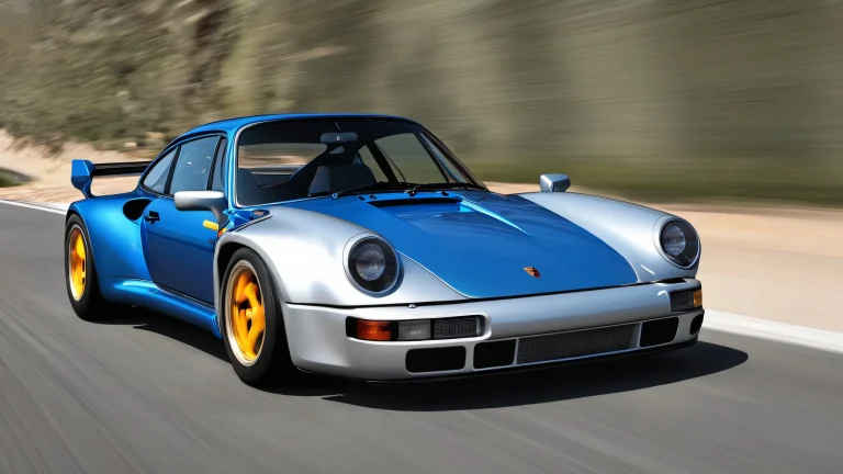 Award-winning digital art of Porsche 963 RSP in a clean garage environment, ideal for desktop/pc use.