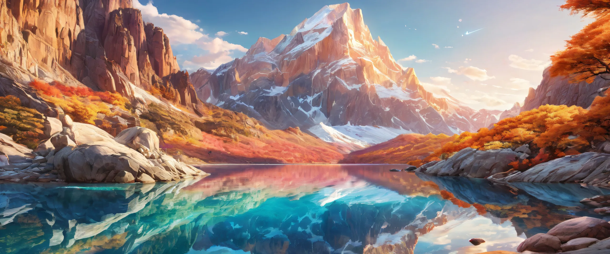 A serene and futuristic desktop scene featuring Diana from Pragmata, set against a vast pure void with an extreme depth of field. Suitable for Desktop/PC use.