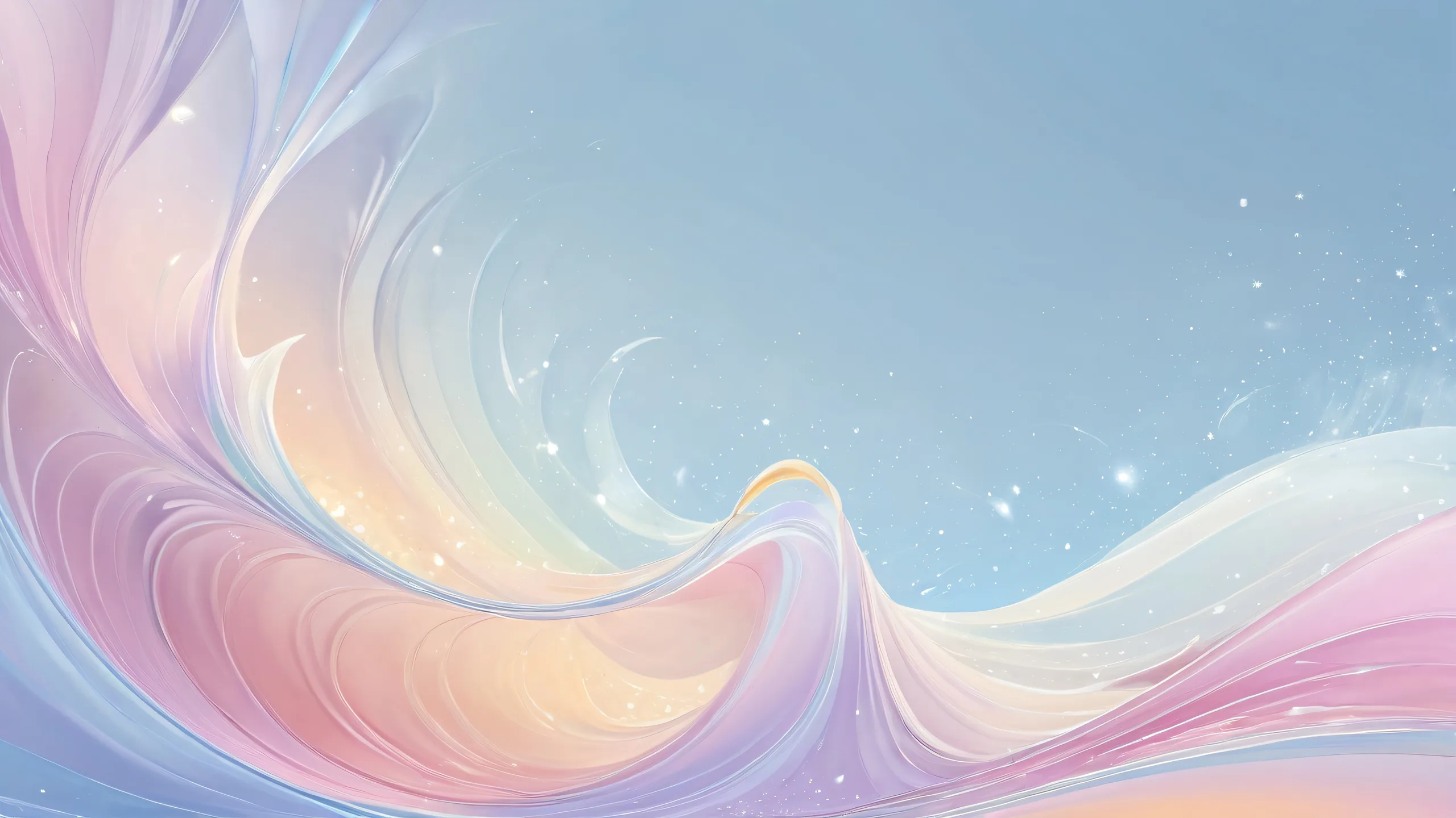 A serene and calming desktop wallpaper featuring Nina in a vast, pure void with a deep depth of field, perfect for your PC or Desktop.