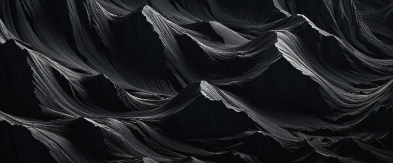 A serene and captivating watercolor painting of a pure void on a desktop/pc screen, with striking contrast and luminescent accents.