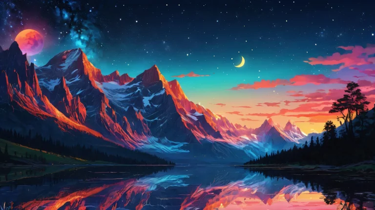 A stunning desktop background of a faithful night scene with radiant darkness, perfect for your PC or Desktop.