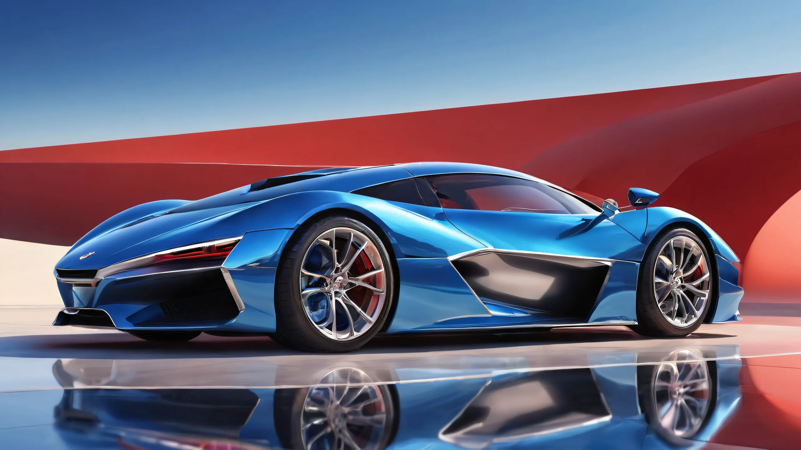 A stunning desktop wallpaper of a car in a vast pure void, perfect for your PC or Desktop.